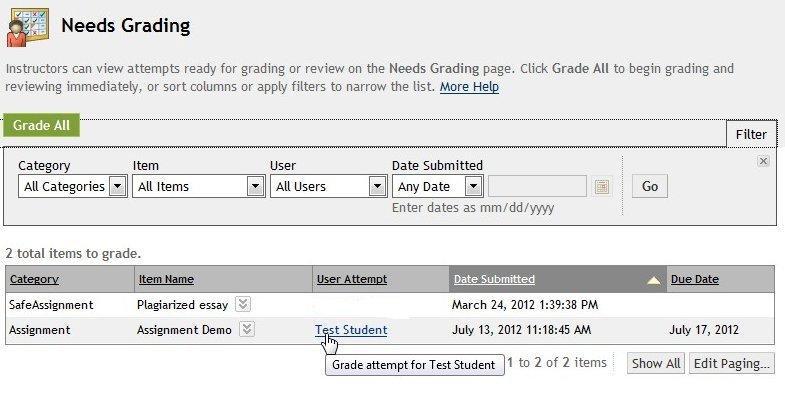 5 III Grade the submitted assignment. 1.