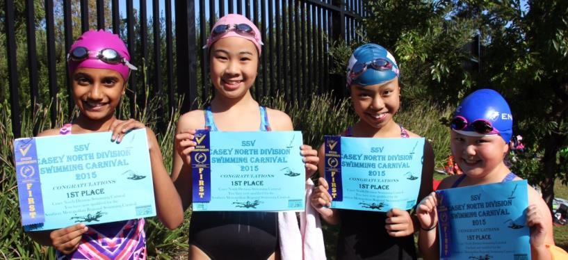 Regional Swimming Carnival Congratulations to Adhya, Alissa, Joy and Emily who all competed today at the