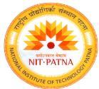 NATIONAL INSTITUTE OF TECHNOLOGY PATNA (An Institute under Ministry of HRD, Govt. of India) ASHOK RAJPATH, PATNA-800 005 (BIHAR) Advertisement No: NITP/Rect.