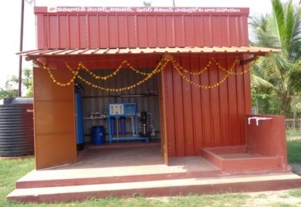Social Development Contd To provide affordable safe drinking water, the Sugar Division installed an RO water plant at Sri Kumara Rama Bhimeswara Swamy Temple, Samalkot.