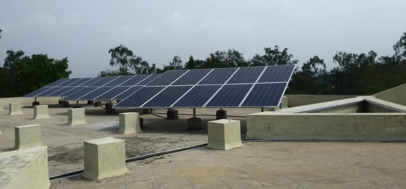 Solar Power Unit installed at Nava Bharat Schools Yoga session in progress at the Nava Bharat Public School The students of Nava Bharat Schools underwent eye screening test, on 13 th June.