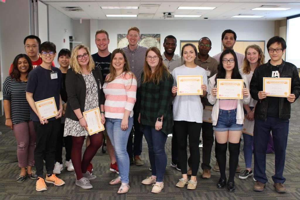 Certificate Recipients ISSS wishes to recognize those students, staff, and faculty who participated in one of our several organized programs in the past year and earned a certificate.