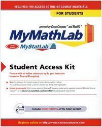 Robert Blitzer. 3 rd ed. Prentice Hall. 2010 ISBN # 0-321-57781-0037 Online Component MyMathLab (MML) is an online homework program and is a required component of the course.