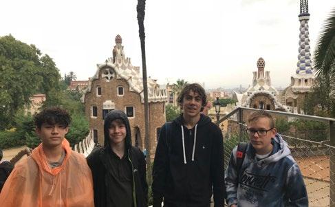 They visited some of the most iconic sights not only in Spain but also Europe including the Nou Camp football stadium, Parc Güell, La Sagrada Familia, The Magic Fountain, La Boquería