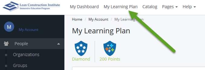 My Learning Plan & Certificates To view all of the courses assigned and completed, go to the My Learning Plan