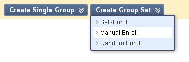 Blackboard Instructor Manual 24 If you selected Create Group Set AND Self Enroll see Section 0 - Click Submit when you have finished adding members to this group.