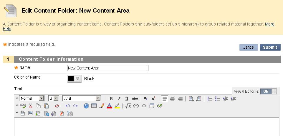 Once the page has opened, you can edit access to this area.