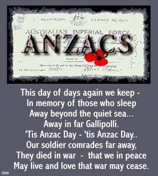 ANZAC Day Parade in Ballan Wednesday 25 th April 2018 This year, the Ballan ANZAC Day service is to be held at the Ballan Cenotaph after the march from the Ballan RSL at 1pm.