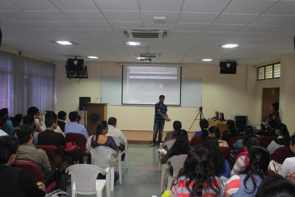 February 6, 2016 Computer Applications 2010-13 batch proud alumni Mr. Sarir Ahmed Lone of, Nsimpl Info Labs, Bangalore had given a talk on Overview of Amazon Web Services, Github and Bootstrap.