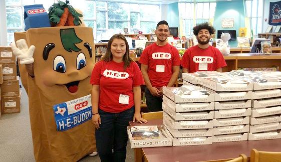 Along with the SA YES foundation members H-E-Buddy visited the school to wish the students good luck in the coming school year.
