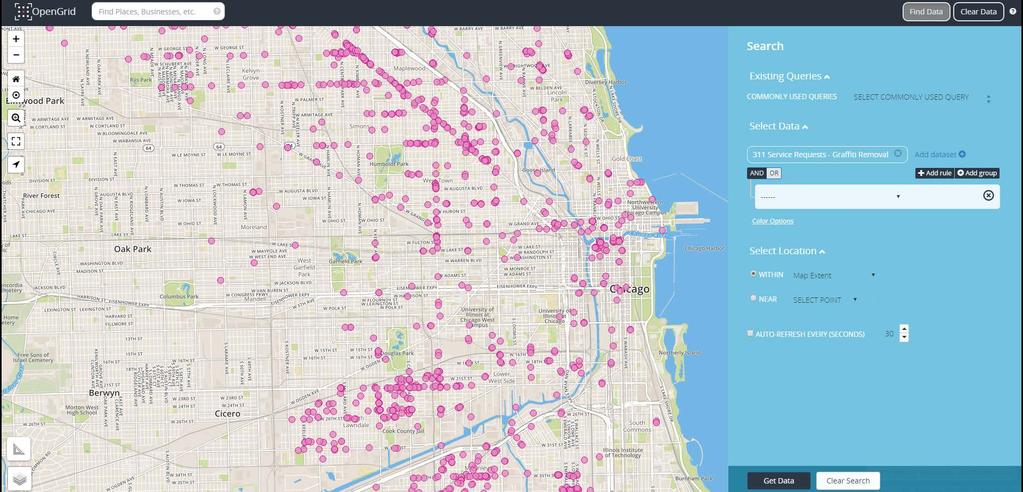 Chicago OpenGrid Geo-referenced data