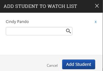 Watch Lists Watch lists are lists you can create of students whom you wish to keep an eye on for whatever reason you see fit.