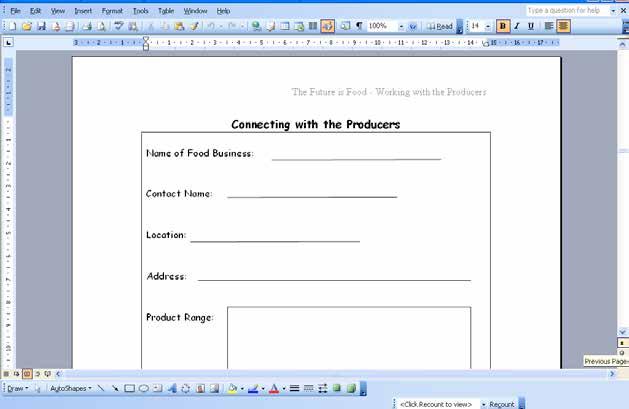 Lesson 8 - Connecting with Irish Food Producers Lesson Aim: Students will research and connect with a local food producer. Lesson Objectives At the end of this Lesson the student will be able to: 1.