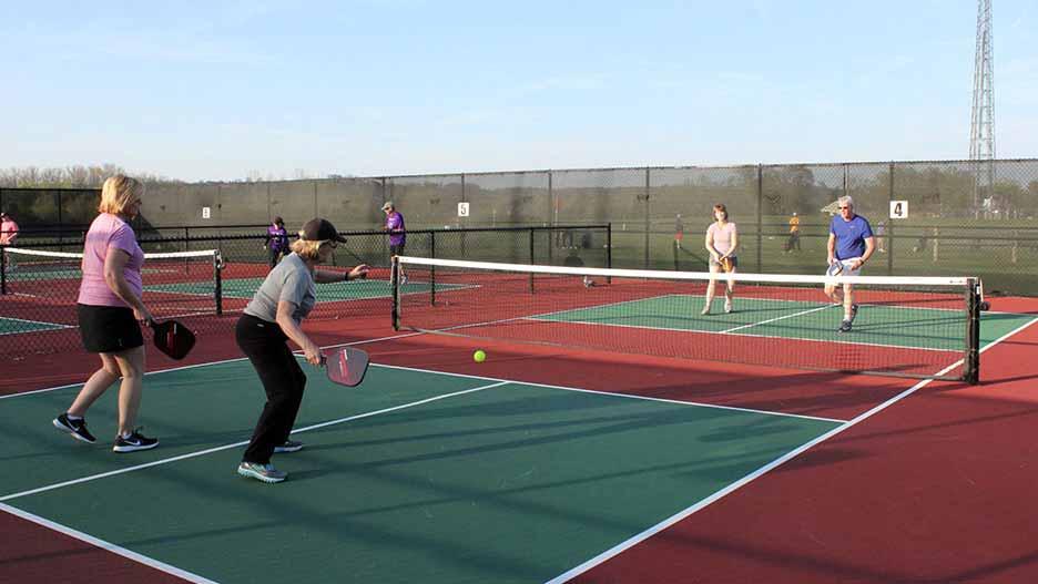 Pickleball League Adult Classes and Leagues A Stroke of Art Painting Backyard Composting Basketball Group Co-Rec Cornhole League Core Strength Crochet 101 and Advanced Stitching Cross Training