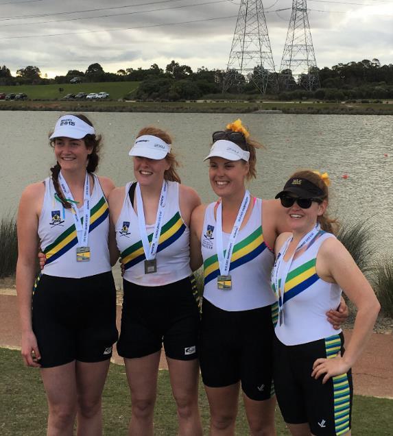 The athletes amongst us. Congratulations to Ms Payne who represented UWA Boat Club in the State Rowing Championships at Champion Lakes on the weekend of 10th/11th.
