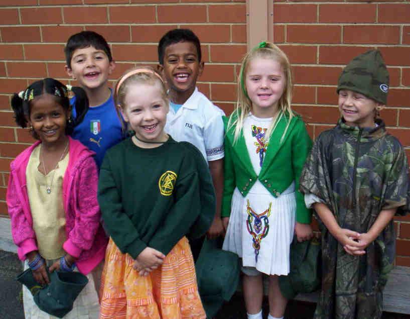 Children had great fun sharing the different names of their dress, telling stories about their culture and showing