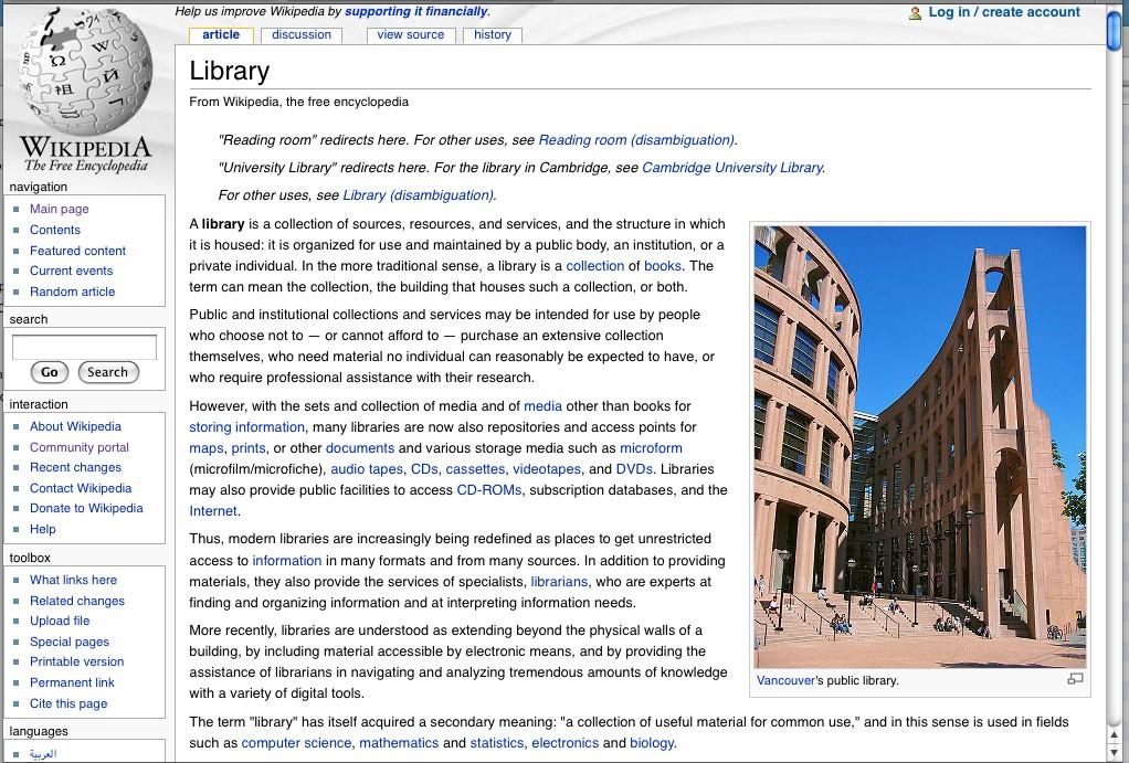 Wikipedia article Optic nerve (the nerve) vs.