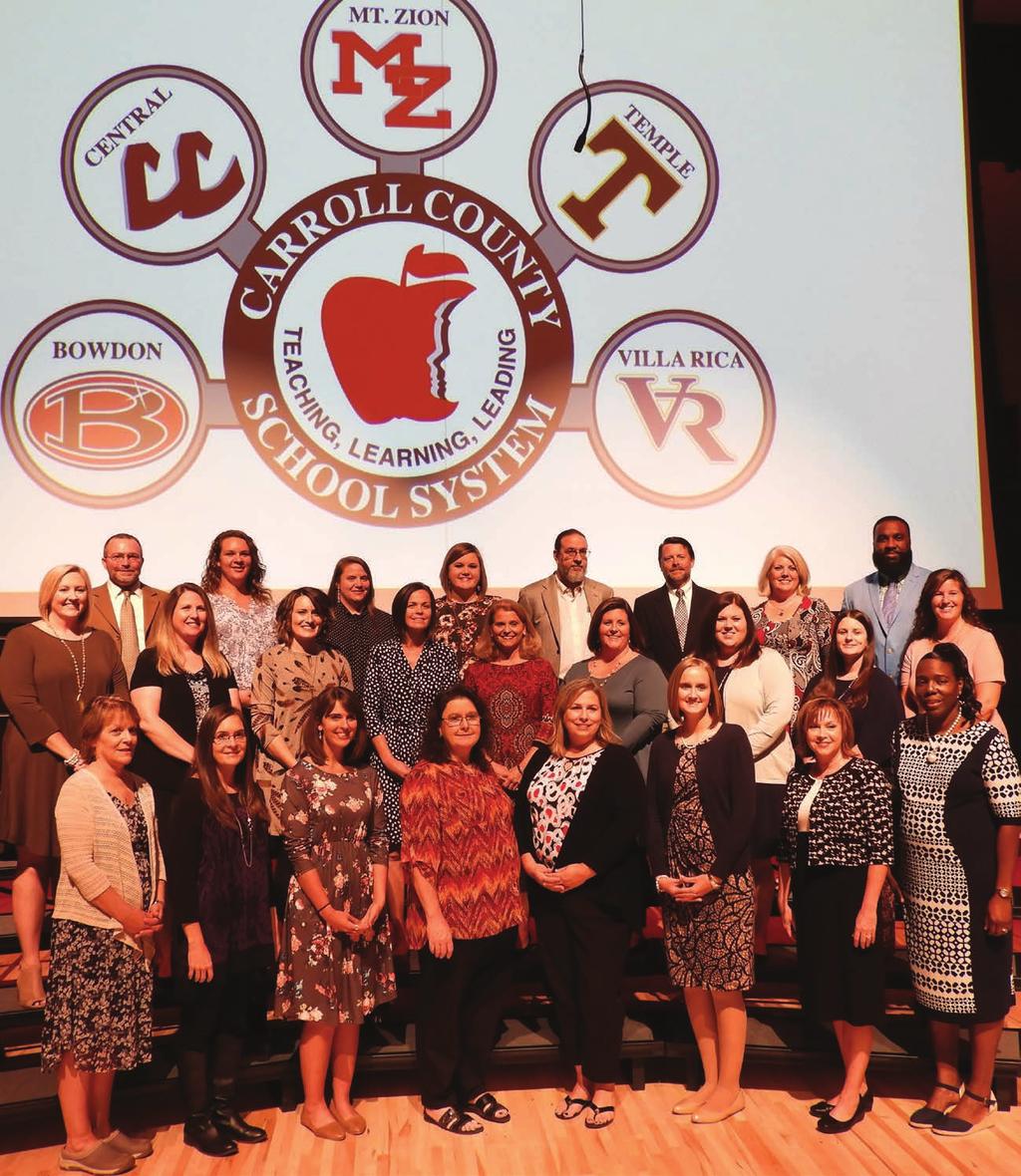 Teachers of the Year The Carroll County School System has premier teachers who are committed to positively changing the lives of all students.