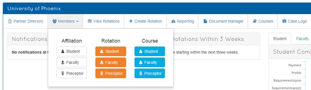 Under the Actions column, click the pencil icon to take you to the edit section of the rotation (course schedule).
