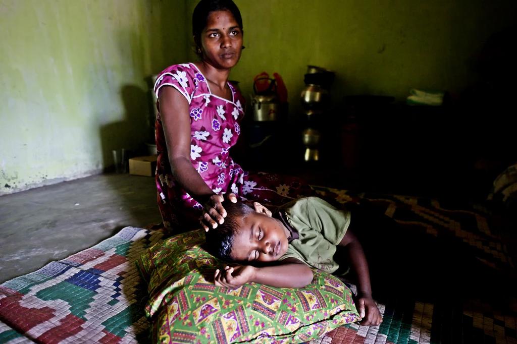 BELOW: There are an estimated 80,000 war widows in the north and east of Sri Lanka.