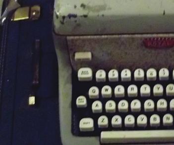 David Ginn, 2012 Here is the Royal Standard manual typewriter that I got for high school graduation.