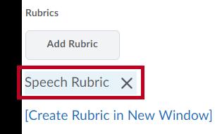 Click Add Selected (See Figure 51). 4. The rubric is added to the assignment.