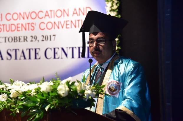 Mishra, Director of Indian Institute of Technology, Goa who delivered the Convocation