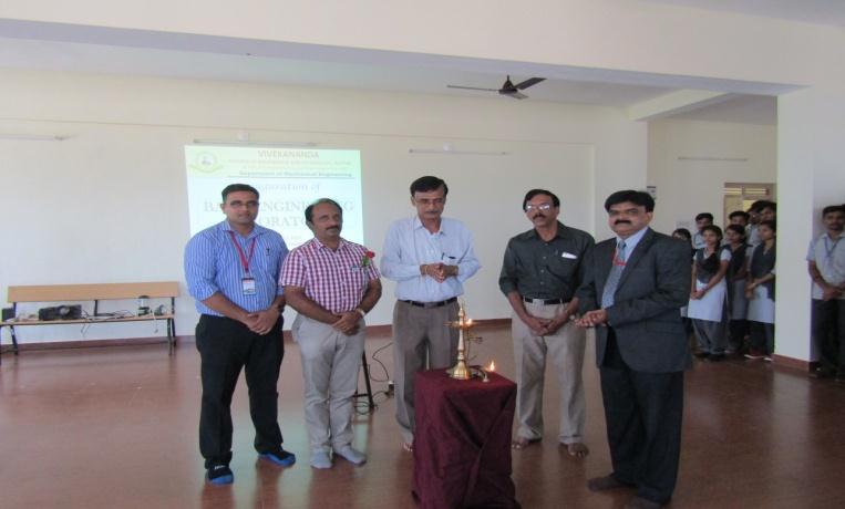 Bhaskar Kulkarni welcomed the gathering. HOD of Mechanical Engineering Department Prof. Udayashankar P, presented a brief report of MESA activities.