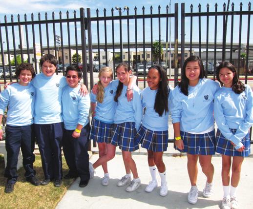 ACADEMIC DECATHLON St. Luke Junior High students participate in the annual Archdiocese of Los Angeles Academic Decathlon.