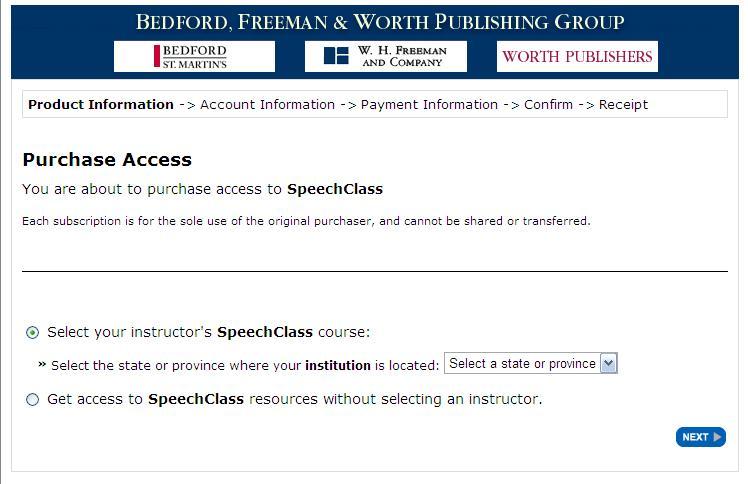 2 Student Access to SpeechClass Your students can register for and access your course once you set it up. To get access to SpeechClass, your students have two options: 1.