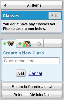 Select My Classes in the left hand navigation menu to get started.