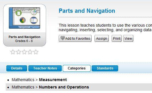Click a curriculum item title to open the details page.