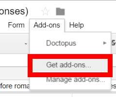 2. Click on the Google Sheets icon: 3. A pop-up will appear. The default selection is to create a new Google Sheet.