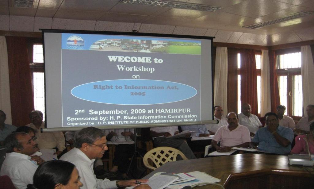 Hamirpur exchanging views on RTI 12.
