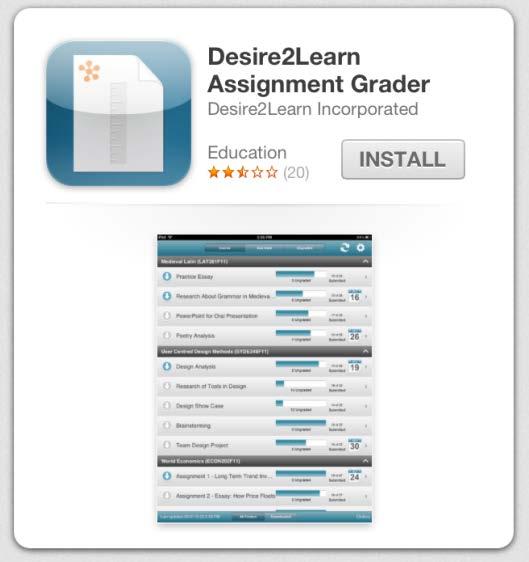 Installing the App The following explains how to install the Assignment Grader app on your ipad. 1. Go to the App Store on your ipad. 2.