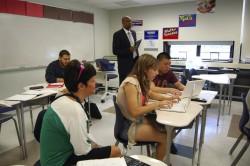 Nazareth Area School District; observe students in Tanya Kennedy's American Cultures classroom.