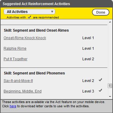 4. Click an activity name to view its instructions and script for completing the activity with students. Activities open in a new browser tab or window. 5.