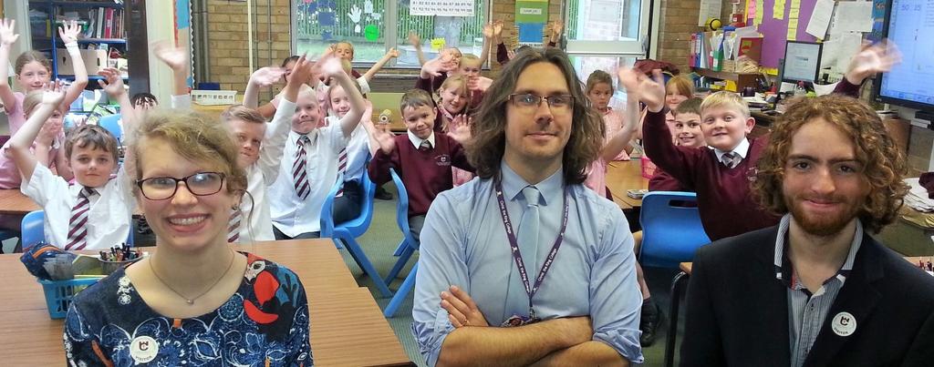 Philosophy at Carisbrooke CE Primary School Mr. Torrington was joined by four Christ the King College Philosophy Year 13 students during his recent visit to Carisbrooke CE Primary.