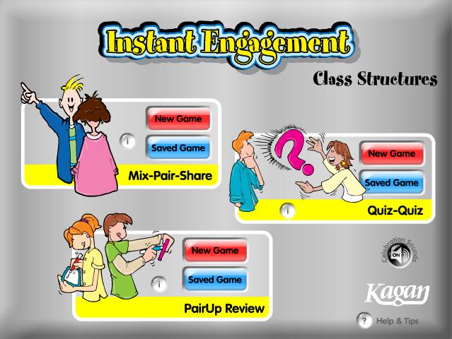 3 GAME OVERVIEW Instant Engagement: Class Structures is software to actively engage your class in learning.