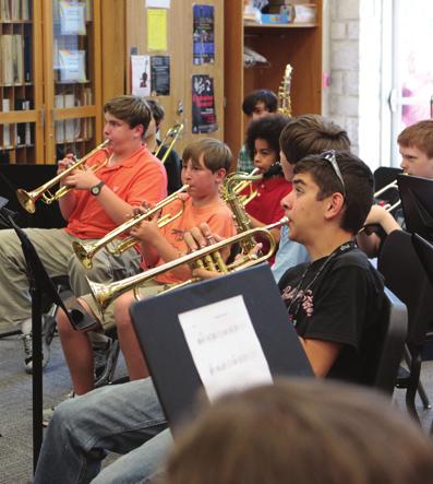 Instruments for the Juilliard Summer Jazz Camps in West Palm Beach: Trumpet, Saxophone, Trombone, Guitar, Piano, Double Bass, Electric Bass, and Drums.