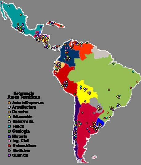 subjects Tuning America Latina 2003-2007 Argentina Bolivia Brasil