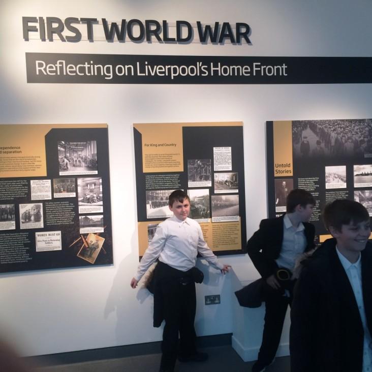 WW1 Commemoration Week For our WW1 Commemoration week staff & students visited the Museum of Liverpool, which is situated next to the Albert Dock.
