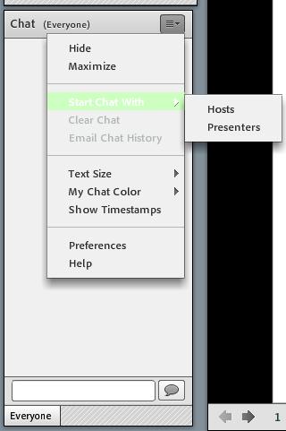 USING CHAT 2 Text Box Chat Room Drop-Down Menu To submit a question or comment, type the question in the text box Choose who you want to submit