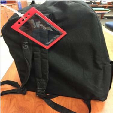 STUDENT TAGS Leave on backpack please!