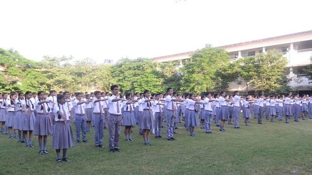 On this occasion, the school organized various activities suggested by the CBSE.