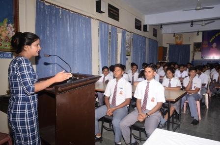 She interacted with students and shared with them some personality development tips.