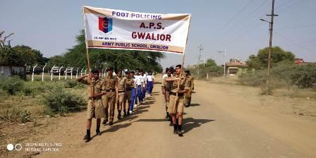 (G) FOOT POLICING (RALLY) NCC Cadets of Army Public School Gwalior