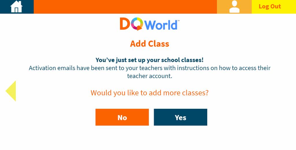 Before saving your sheet, make sure that teacher email addresses, if assigned, are not linked to another DQWorld.net school account.