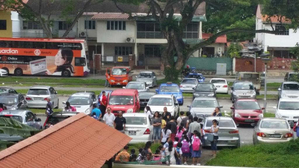 SAFETY of pupils Going home via Gate 4 Appealing to all parents parking at public carpark along Merpati Road.
