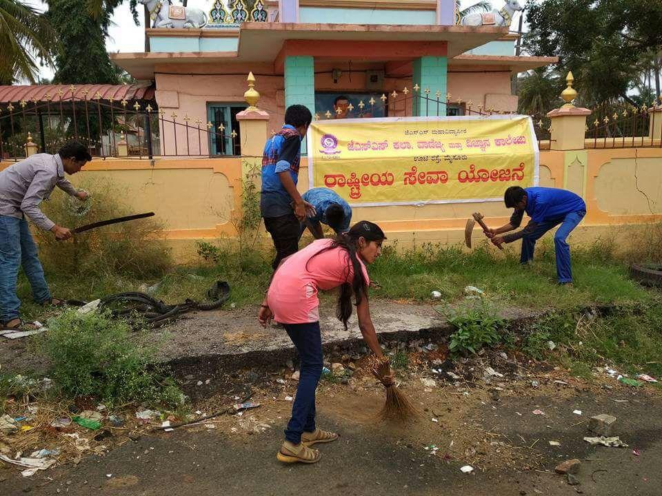 Cleaning the area covered by Temples of